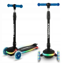 Kidwell hulajnoga led lumo balansowa świecące koła 3+ do 50kg składana