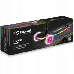Kidwell hulajnoga led lumo balansowa świecące koła 3+ do 50kg składana
