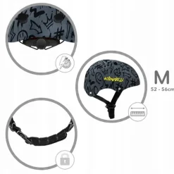 Kidwell kask ochronny dziecięcy regulowany 52-56cm na rower hulajnogę