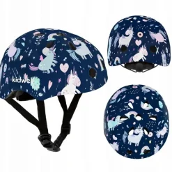 Kidwell kask ochronny dziecięcy regulowany 52-56cm na rower hulajnogę