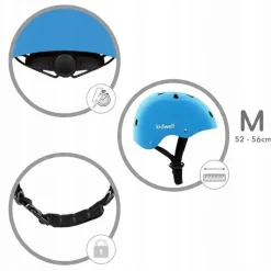 Kidwell kask ochronny dziecięcy regulowany 52-56cm na rower hulajnogę