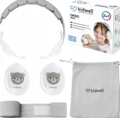 Kidwell orso 2w1 słuchawki wygłuszające ochronne dla dzieci lekkie 0+