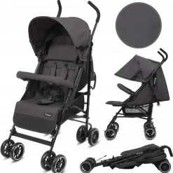 Kidwell wózek spacerowy spacerówka parasolka nelli graphite
