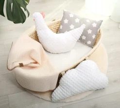 Kocyk dla niemowląt wafel bawełna 100% do wózka gondoli kołyski 78x100 Babymam