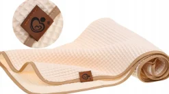 Kocyk dla niemowląt wafel bawełna 100% do wózka gondoli kołyski 78x100 Babymam