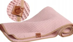 Kocyk dla niemowląt wafel bawełna 100% do wózka gondoli kołyski 78x100 Babymam