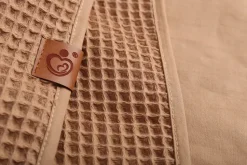 Kocyk dla niemowląt wafel bawełna 100% do wózka gondoli kołyski 78x100 Babymam