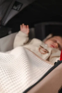 Kocyk dla niemowląt wafel bawełna 100% do wózka gondoli kołyski Babymam