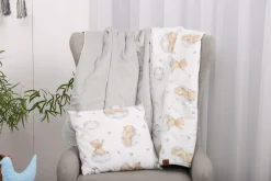 Kocyk do przedszkola poduszka + kocyk zestaw do spania dla przedszkolaka
