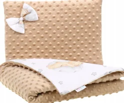 Kocyk minky 75x100 kołderka + poduszka Babymam