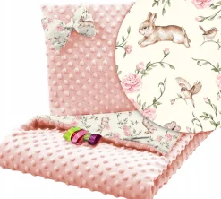 Kocyk minky 75x100 kołderka + poduszka Babymam