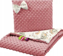 Kocyk minky 75x100 kołderka + poduszka Babymam