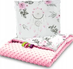 Kocyk minky 75x100 kołderka + poduszka Babymam