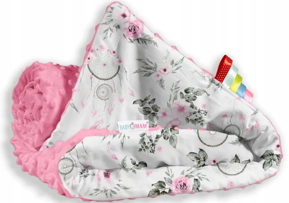 Kocyk minky 75x100 kołderka + poduszka Babymam