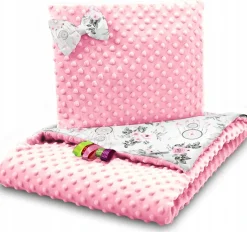 Kocyk minky 75x100 kołderka + poduszka Babymam