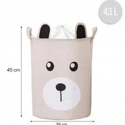 KOSZ NA ZABAWKI ZAMYKANY POJEMNIK ORGANIZER MIŚ PREMIUM XL 43l