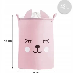 KOSZ NA ZABAWKI ZAMYKANY POJEMNIK ORGANIZER MIŚ PREMIUM XL 43l