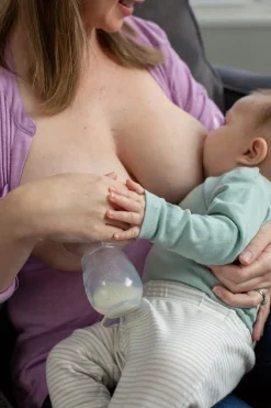 Lansinoh kolektor mleka pokarmu laktator silikonowy z uchwytem