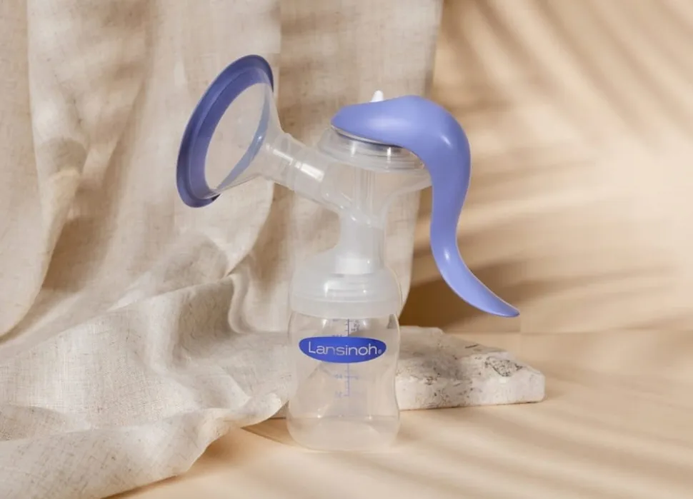 Lansinoh laktator ręczny dwufazowy manualny odciągacz mleka butelka 160ml