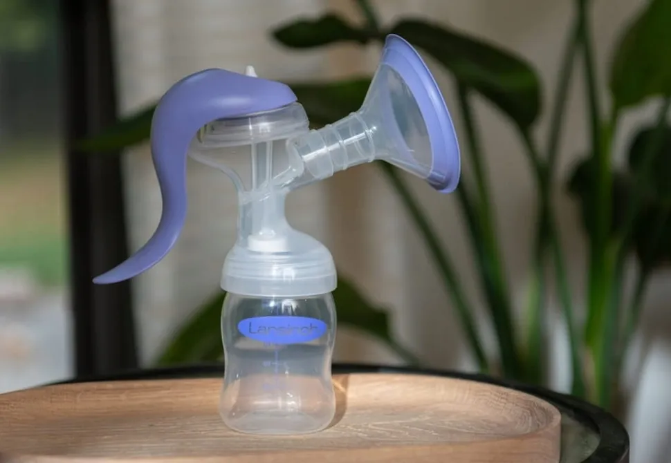 Lansinoh laktator ręczny dwufazowy manualny odciągacz mleka butelka 160ml
