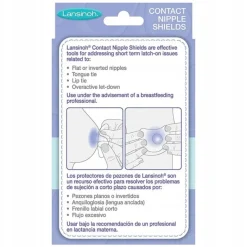 Lansinoh osłonki brodawek nakładki silikonowe 24mm na piersi + etui