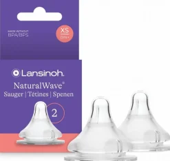 Lansinoh smoczki NaturalWave bardzo wolny przepływ 2szt 0m+
