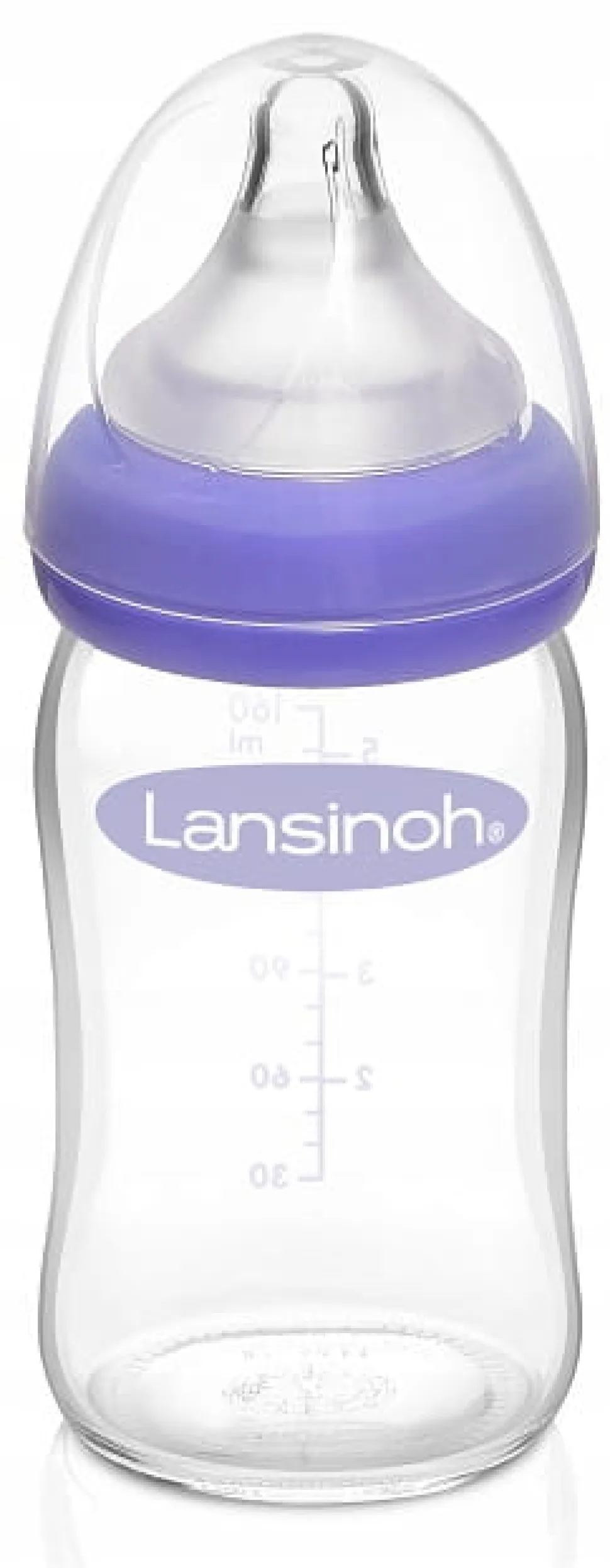 Lansinoh szklana butelka ze smoczkiem naturalwave 160ml
