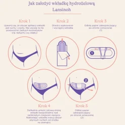 Lansinoh wkładki hydrożelowe po cesarskim cięciu plastry na blizny 2szt