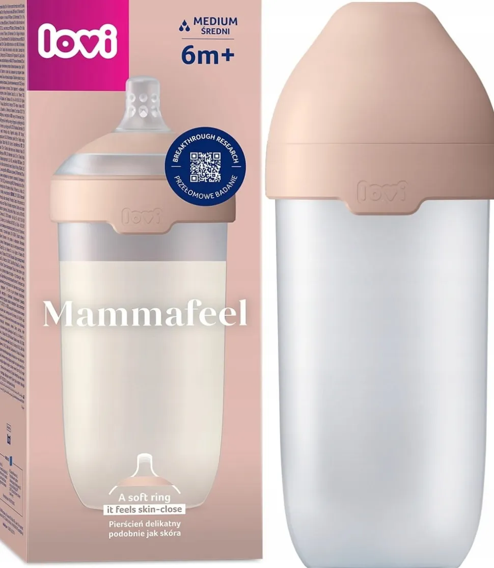 LOVI butelka do karmienia mammafeel 330ml ze smoczkiem dynamicznym 6m+