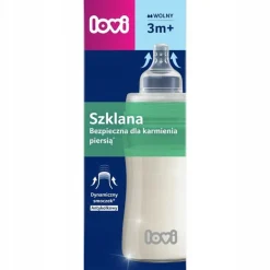 Lovi butelka do karmienia szklana dla niemowląt 250ml 3m+