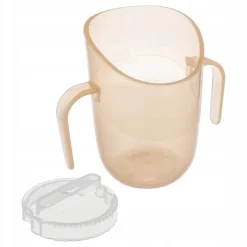 Lovi kubek treningowy genius 150ml z uchwytami 6m+ nude