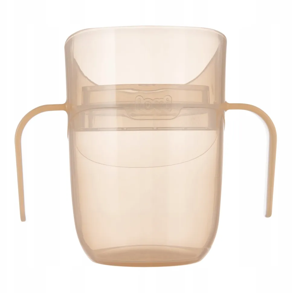 Lovi kubek treningowy genius 150ml z uchwytami 6m+ nude