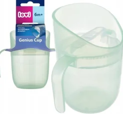 Lovi kubek treningowy genius 150ml z uchwytami 6m+ pistachio