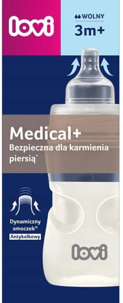 LOVI MEDICAL BUTELKA 250ML AKTYWNE SSANIE 3M+