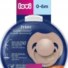 Lovi prime smoczek silikonowy dynamiczny 0-6m 1szt blush + etui