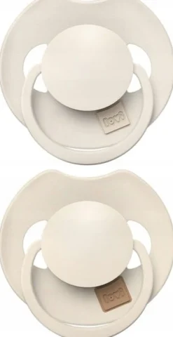 Lovi prime smoczek silikonowy dynamiczny 18m+ 2szt coconut/ivory+etui