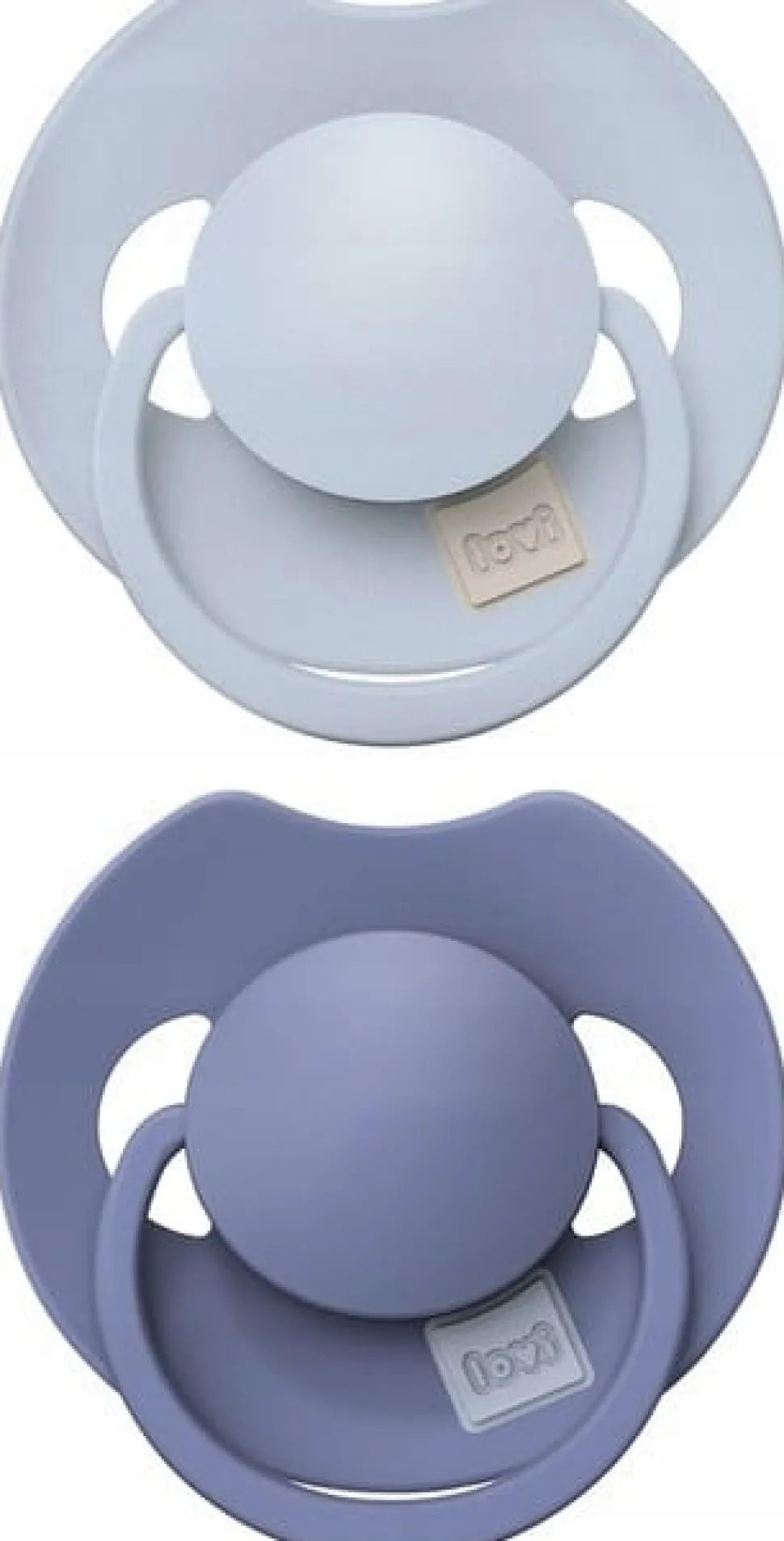 Lovi prime smoczek silikonowy dynamiczny 6-18m 2szt baby blue/blue+etui