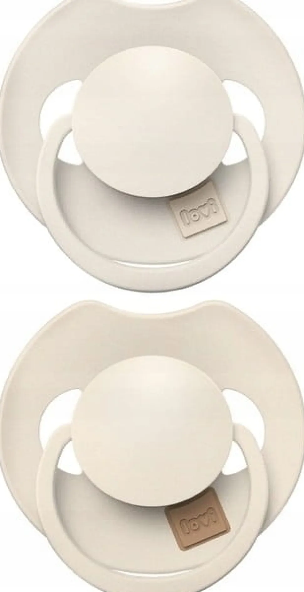 Lovi prime smoczek silikonowy dynamiczny 6-18m 2szt coconut/ivory+etui