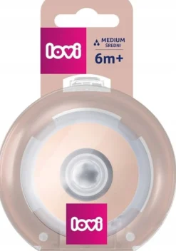 LOVI smoczek dynamiczny do karmienia mammafeel + etui 6m+ średni 1szt