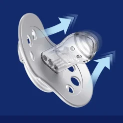 Lovi smoczek silikonowy dynamiczny 6-18m 2szt teddy love świecący