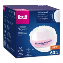 Lovi wkładki laktacyjne antybakteryjne discreet elegance premium 60szt