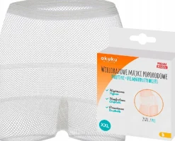 Majtki poporodowe wielorazowe xxl siatka Akuku 2szt