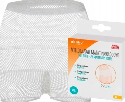 Majtki poporodowe wielorazowe xl siatka Akuku 2szt