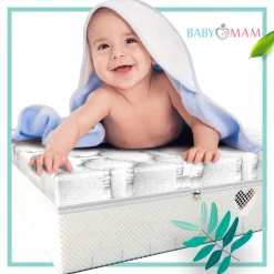 Materac 120x60 średnio twardy premium piankowy do łóżeczka Babymam