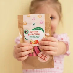 Naturalnie zdrowi gumirollsy naturalne gumy rozpuszczalne 80g guma do żucia dla dzieci