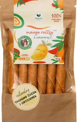 Naturalnie zdrowi przekąska owocowe rollsy mango witamina C 50g