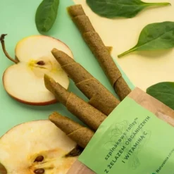 Naturalnie zdrowi przekąska szpinakowe rollsy z witaminą C 50g