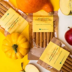Naturalnie zdrowi przekąska warzywna rollsy dyniowe z jagodami camu 50g