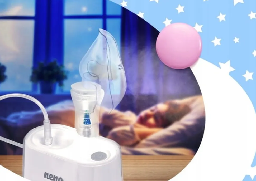 Neno inhalator nebulizator kompresowy + 2 maski sano zestaw