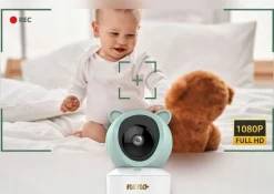 Neno ivo niania obrotowa video ip z odbiornikiem